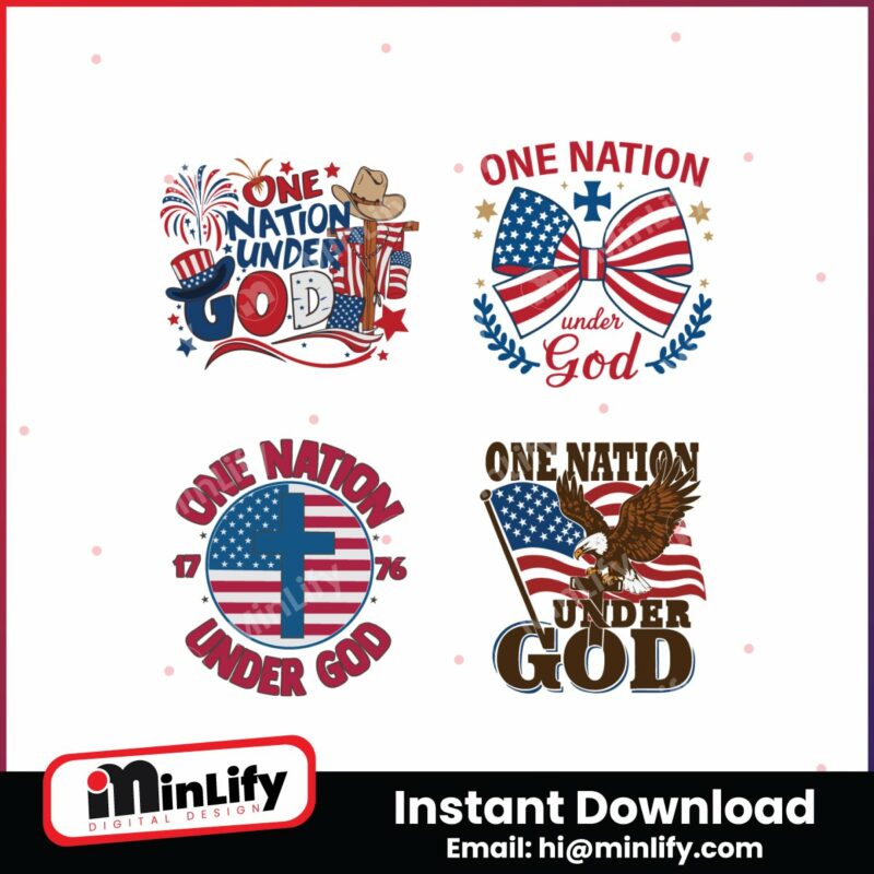 one-nation-under-god-4th-of-july-svg-bundle