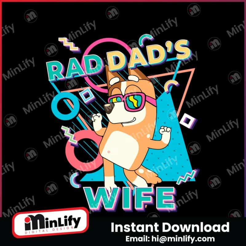 retro-rad-dads-wife-bluey-cartoon-svg