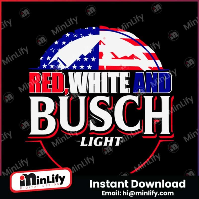 red-white-and-busch-light-american-flag-svg