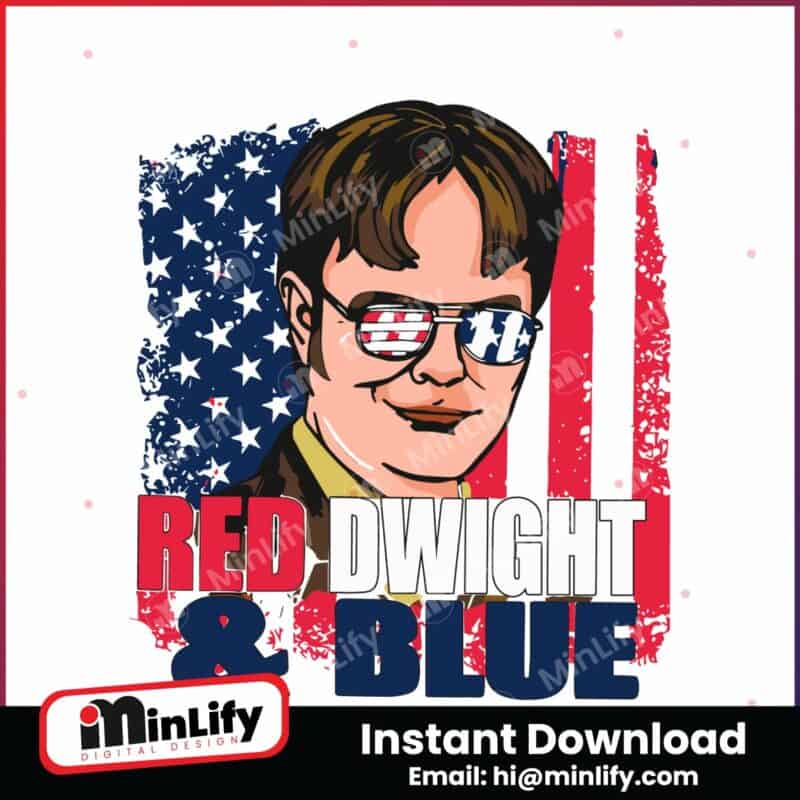 red-dwight-and-blue-4th-of-july-svg