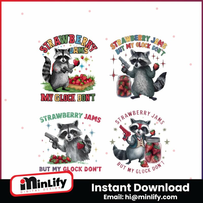raccoon-strawberry-jams-but-my-glock-dont-png-bundle