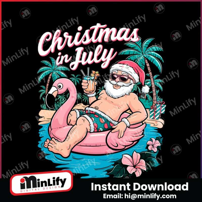 christmas-in-july-santa-claus-vacation-png