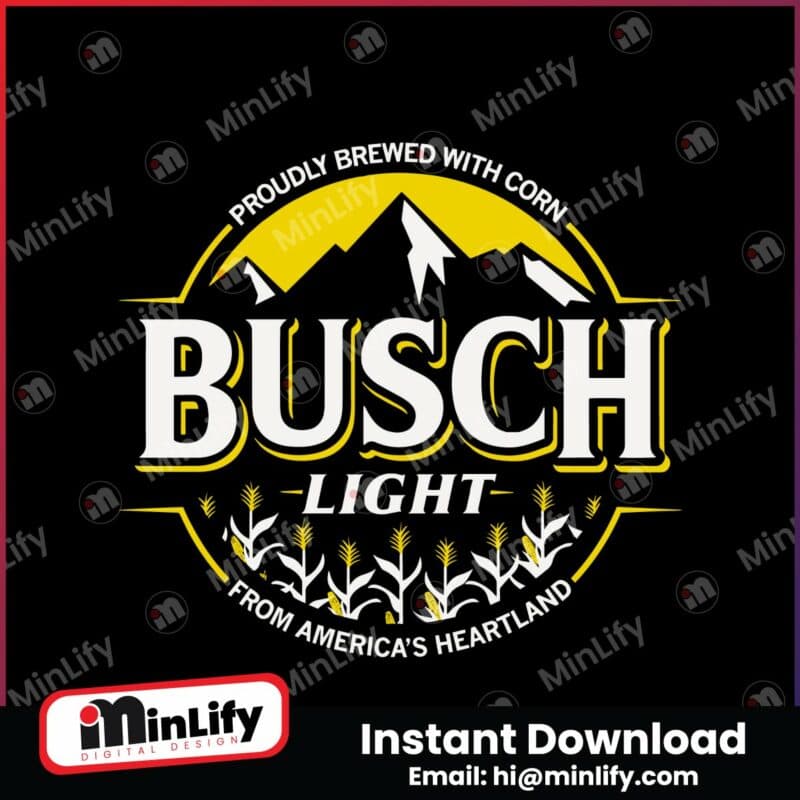 busch-light-proudly-brewed-with-corn-svg