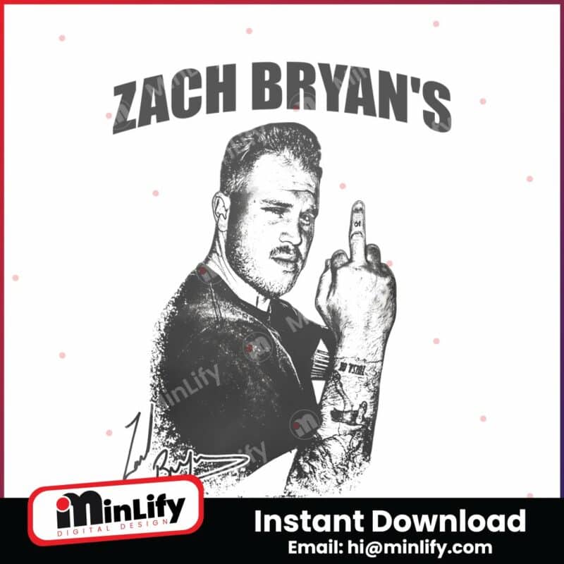 vintage-zach-bryan-funny-middle-finger-png