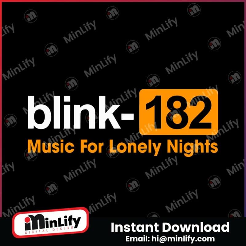 blink-182-music-for-lonely-nights-svg