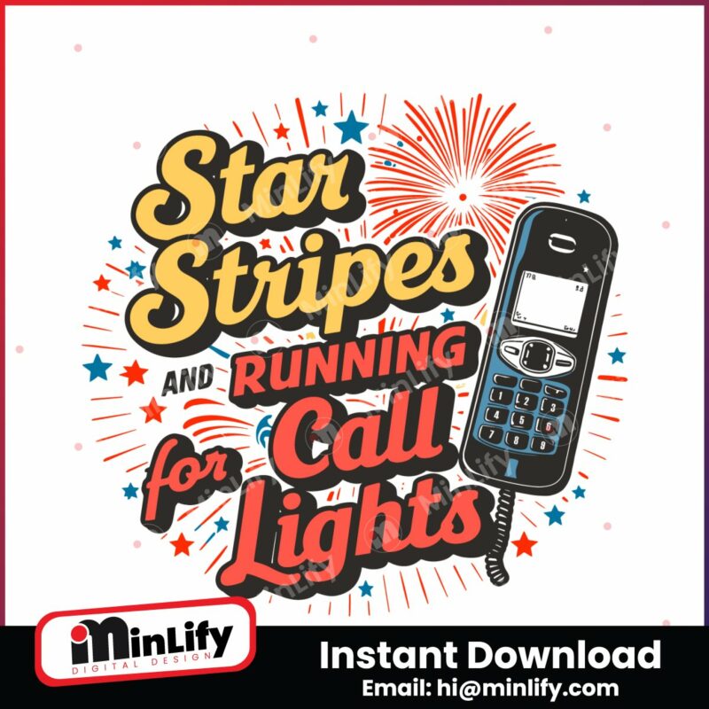 stars-stripes-and-running-for-call-lights-svg