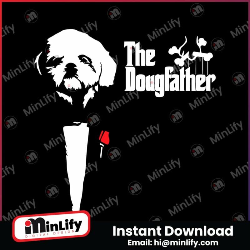 the-dougfather-funny-dog-dad-silhouette-svg