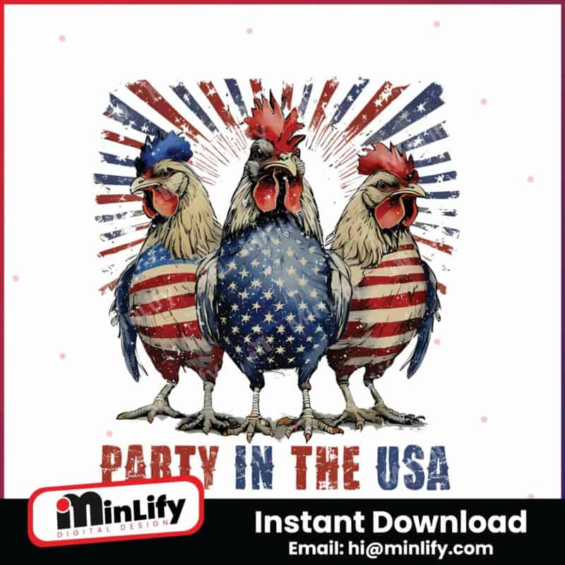 party-in-the-usa-patriotic-usa-chicken-png