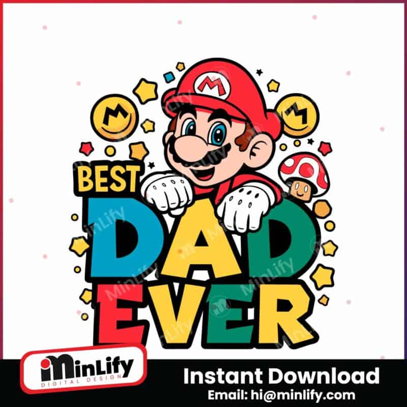 best-dad-ever-super-mario-svg