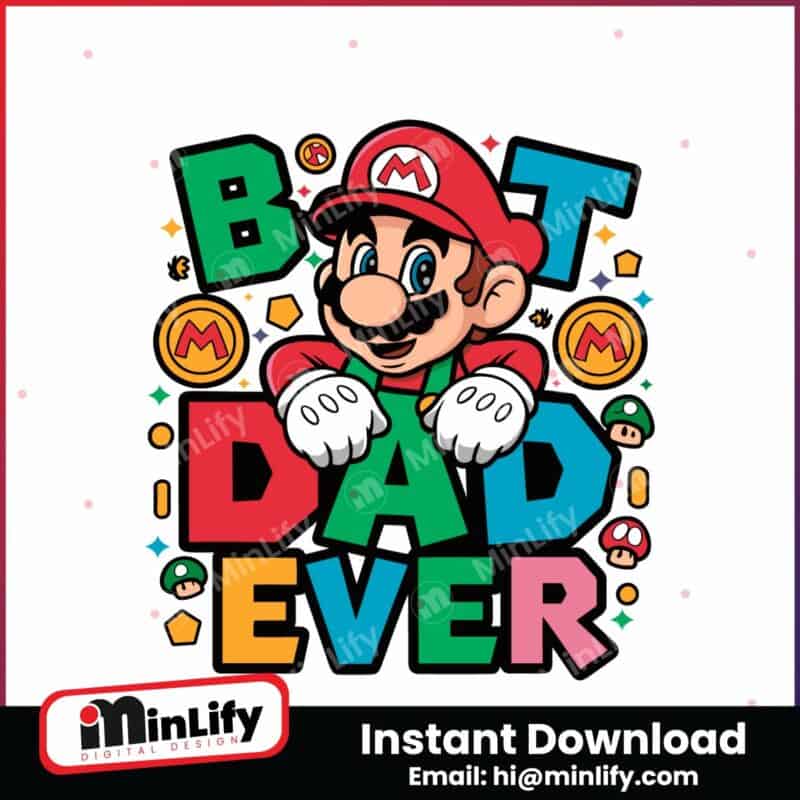 best-dad-ever-mario-dad-svg