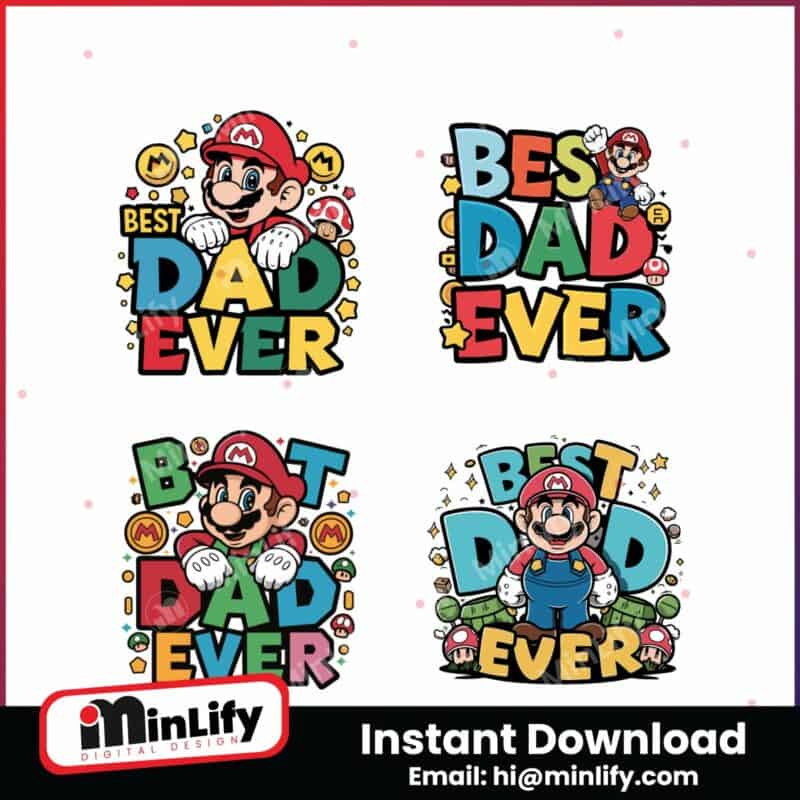 best-dad-ever-super-mario-svg-bundle