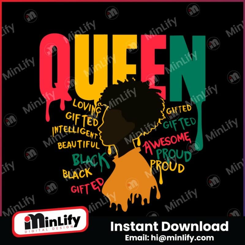 retro-juneteenth-queen-black-history-svg