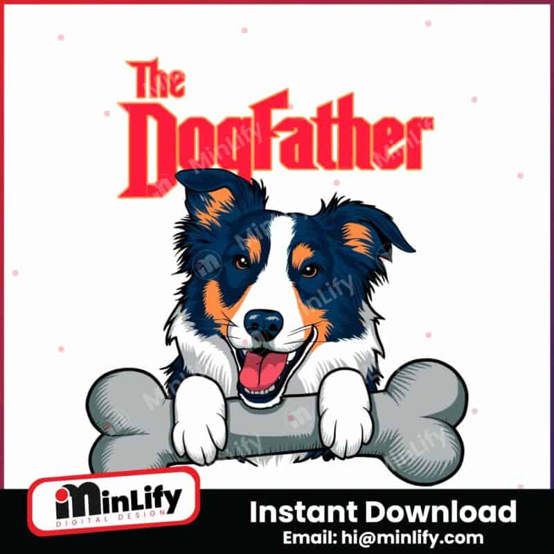 the-dogfather-playing-with-a-bone-svg