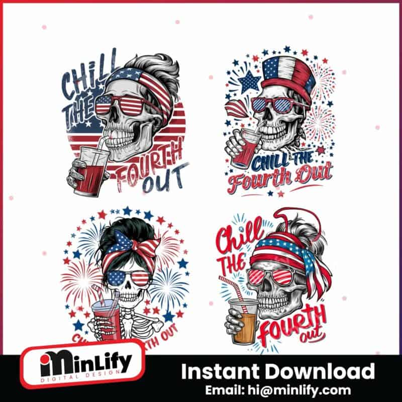 4th-of-july-chill-the-fourth-out-png-bundle