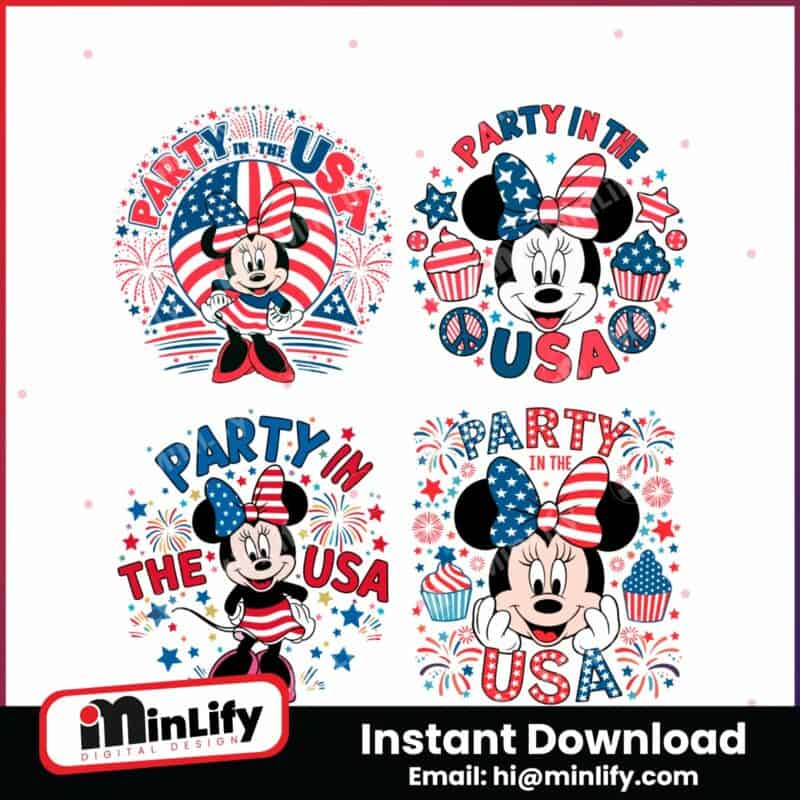 party-in-the-usa-minnie-mouse-svg-bundle