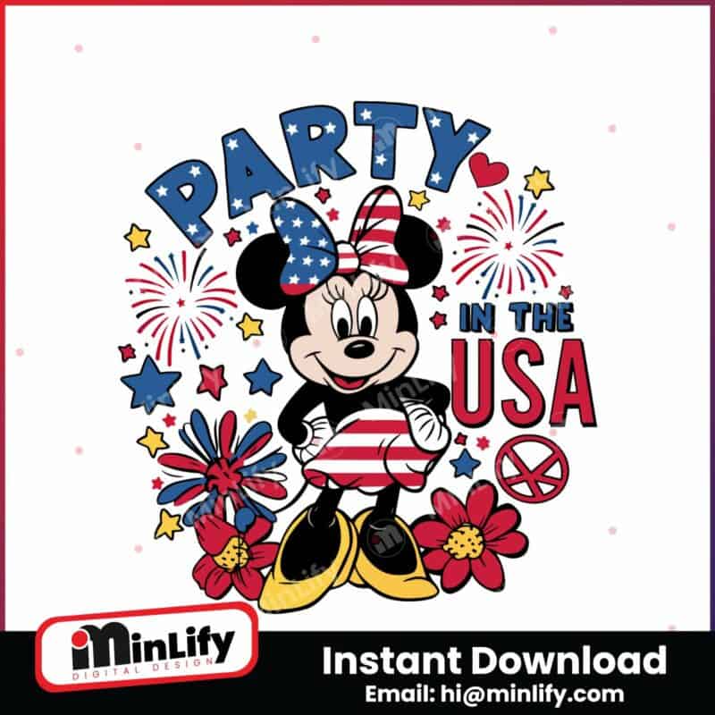 party-in-the-usa-cute-minnie-mouse-svg