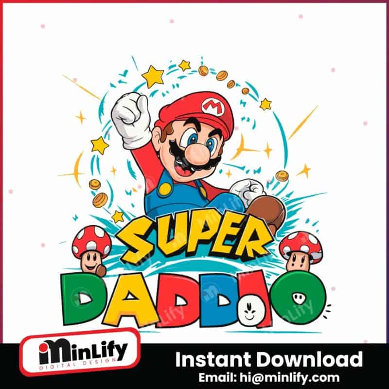 fathers-day-super-daddio-mario-svg