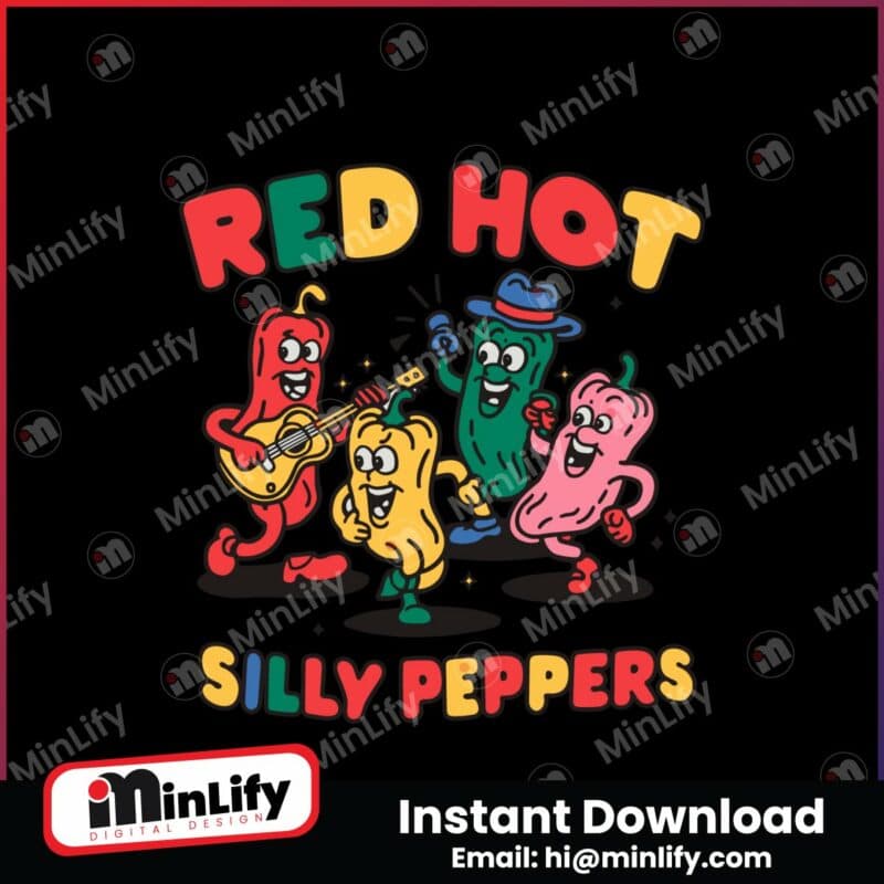 red-hot-silly-peppers-dancing-rock-music-svg