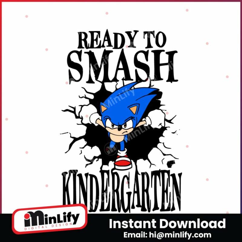 sonic-ready-to-smash-kindergarten-svg