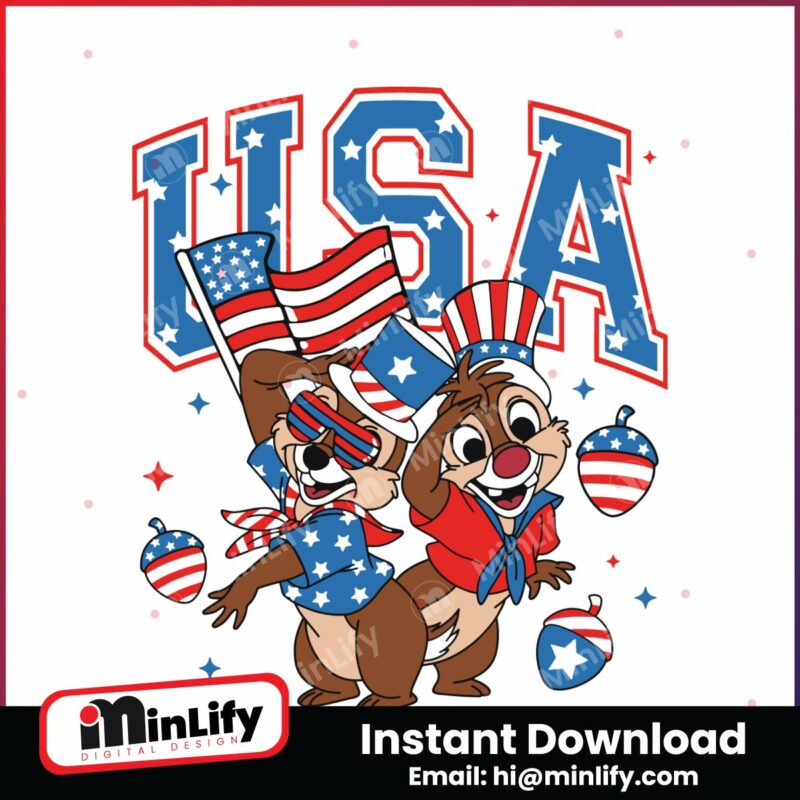 chip-and-dale-with-nuts-patriotic-usa-svg