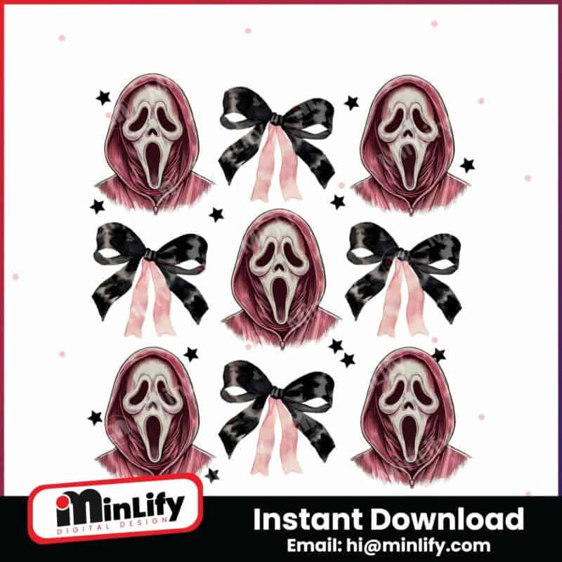 pink-halloween-coquette-bow-ghostface-scream-png