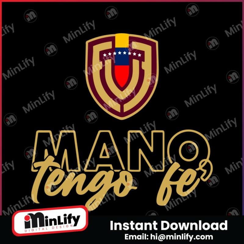 retro-mano-tengo-fe-venezuela-football-team-svg