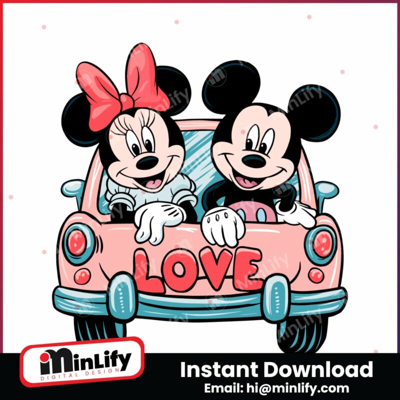 mickey-minnie-disney-mouse-love-car-svg