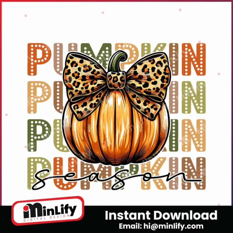 retro-pumpkin-season-leopard-bow-png