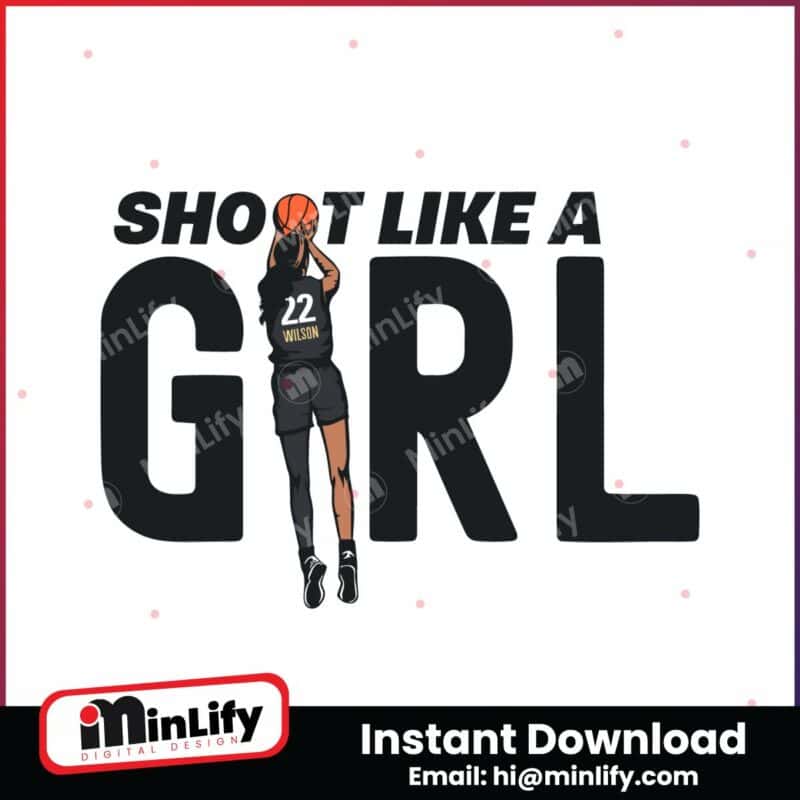 shoot-like-a-girl-basketball-aja-wilson-22-svg