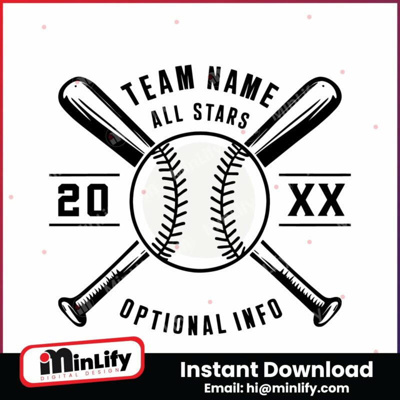 custom-all-stars-softball-baseball-team-stitching-svg