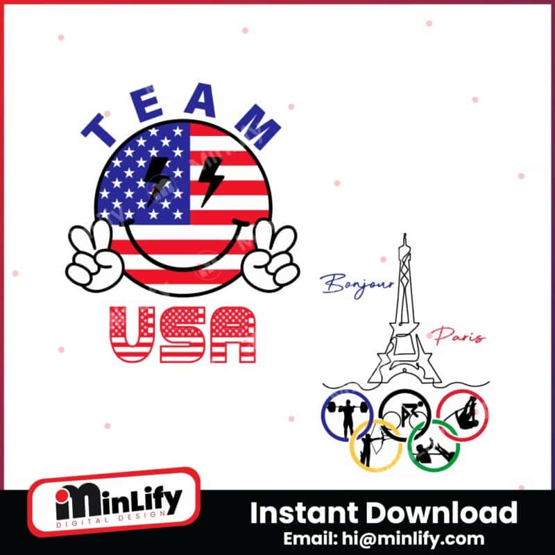 team-usa-bonjour-paris-eiffel-tower-svg