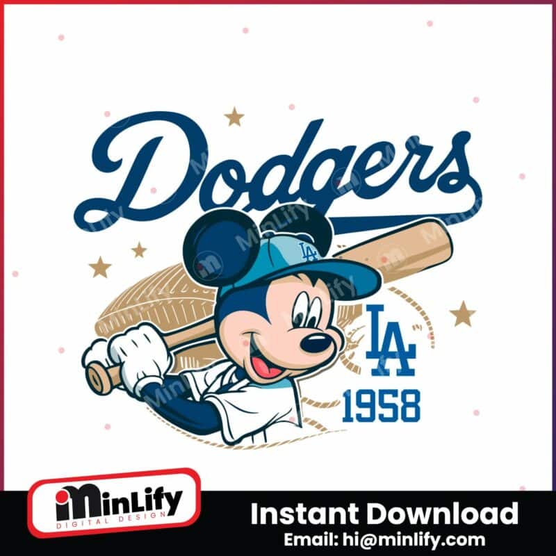 mickey-mouse-dodgers-1958-baseball-svg