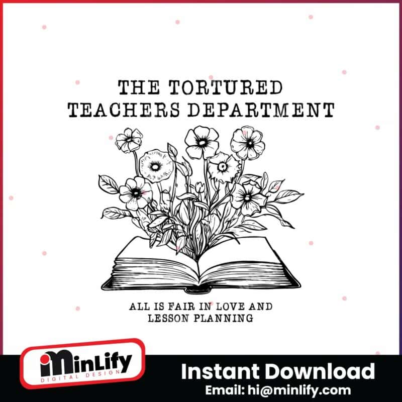 the-tortured-teachers-department-floral-book-svg