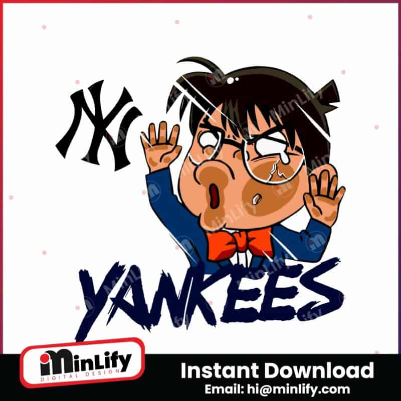 mlb-new-york-yankees-edogawa-conan-chibi-svg