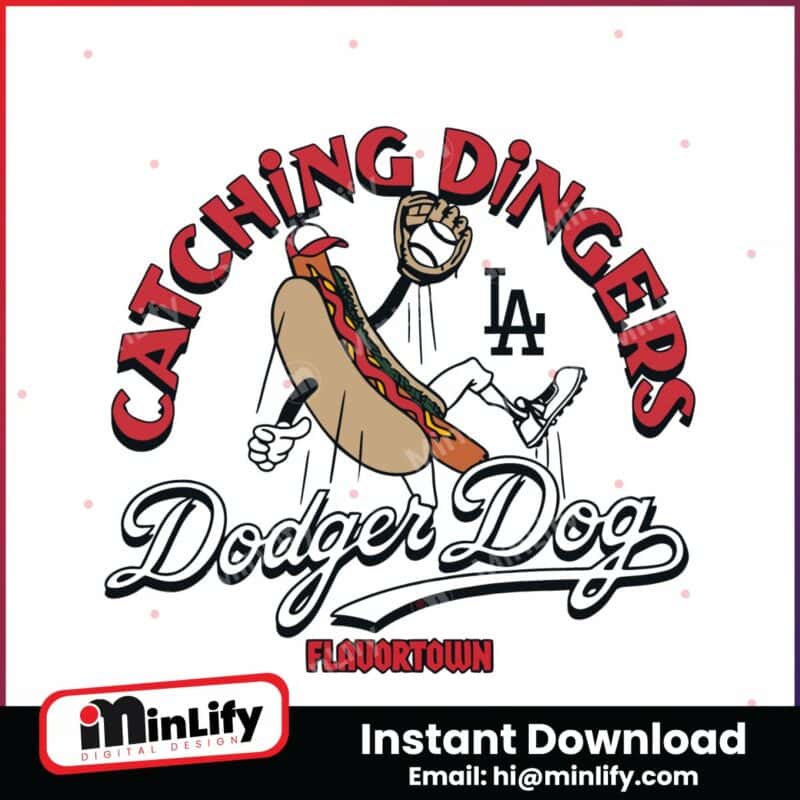 mlb-x-flavortown-catching-dingers-dodgers-dog-svg