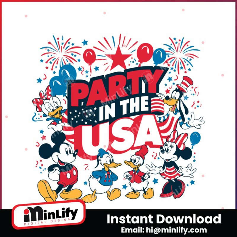 mickey-and-friends-party-in-the-usa-svg