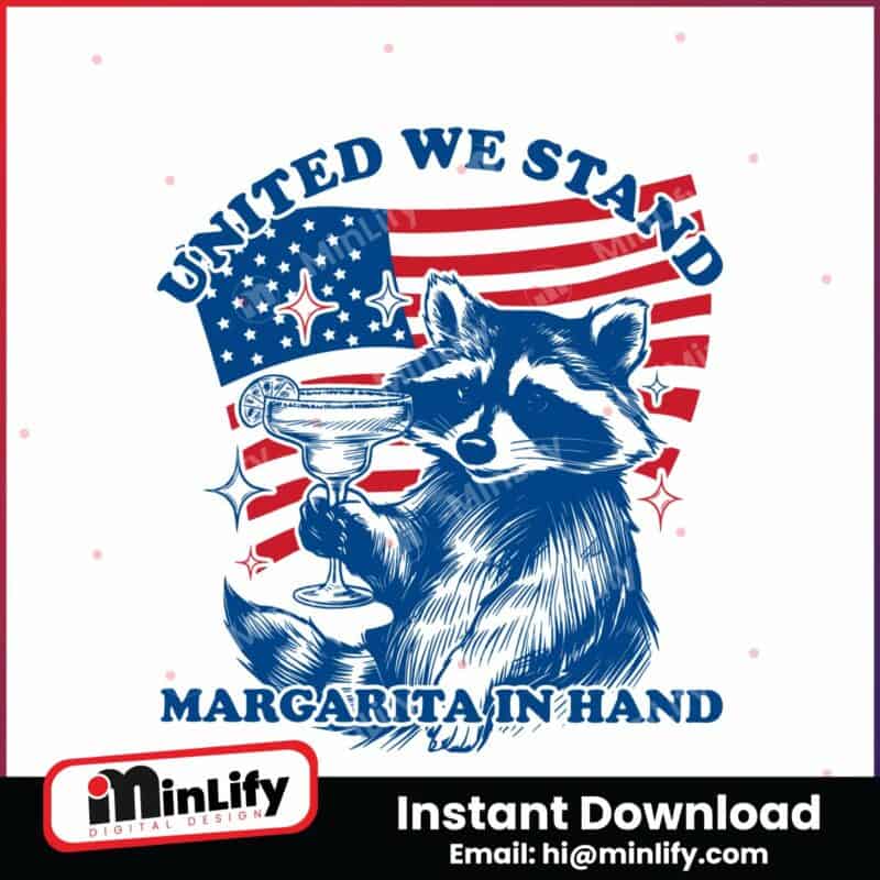 united-we-stand-margarita-in-hand-raccoon-svg