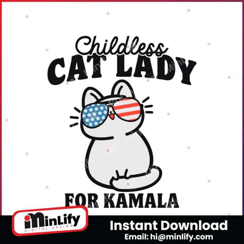 childless-cat-lady-for-kamala-president-svg