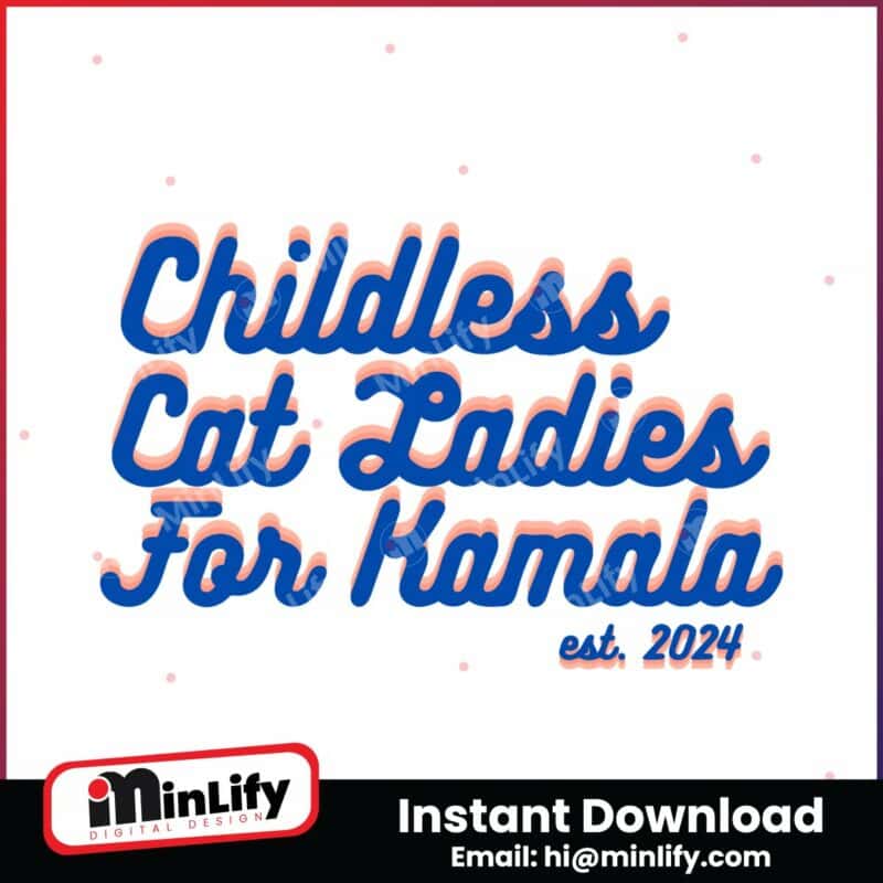 childless-cat-lady-for-kamala-est-2024-svg