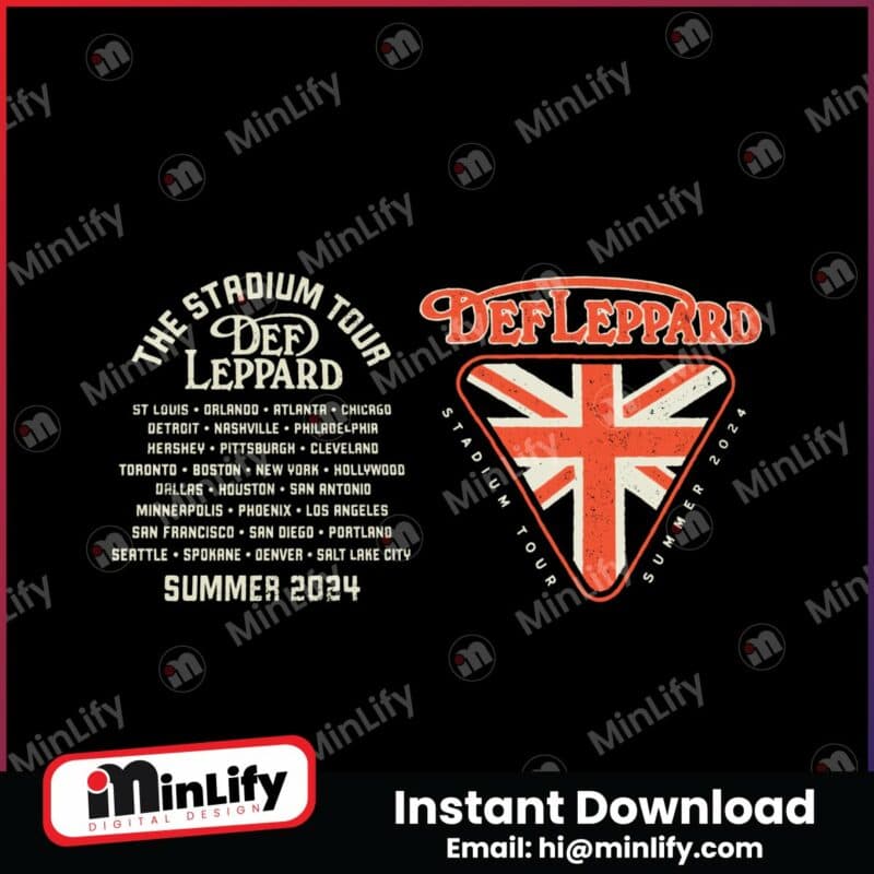 def-leppard-stadium-tour-summer-2024-svg