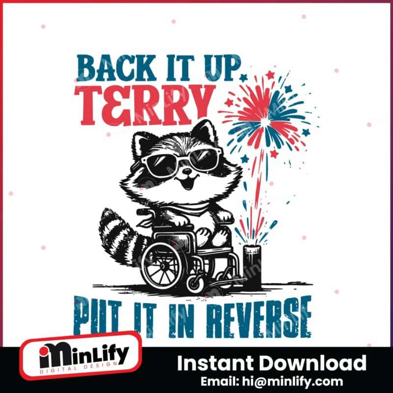 raccoon-back-it-up-terry-put-it-in-reverse-meme-svg