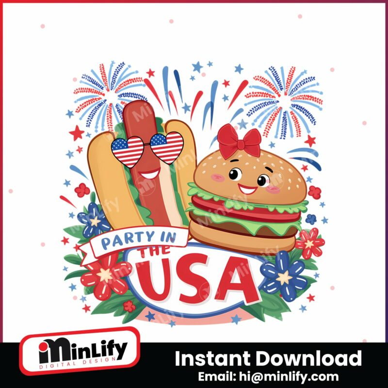 party-in-the-usa-hotdog-and-hamburger-png