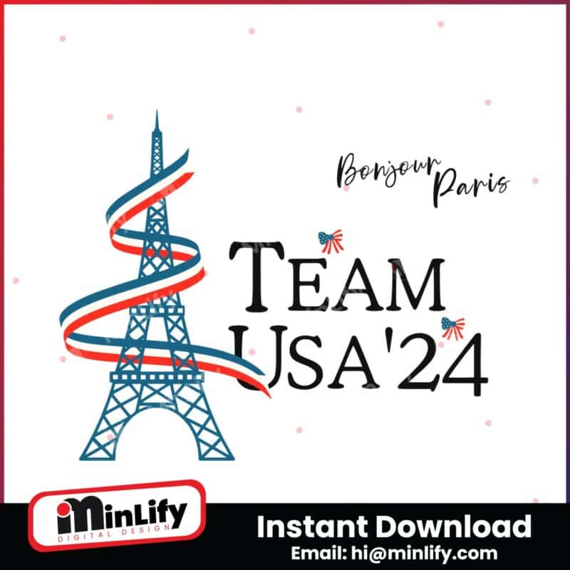 team-usa-bonjour-paris-olympic-games-svg