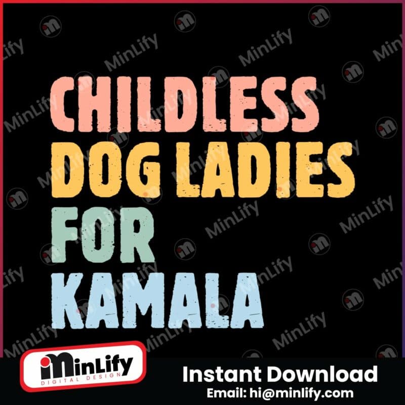 childless-dog-ladies-for-kamala-svg