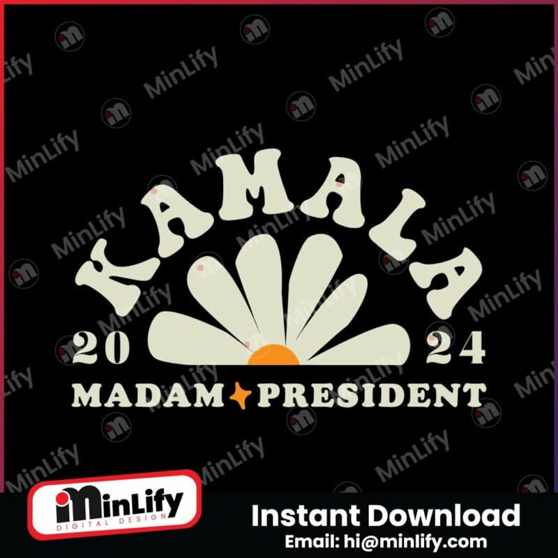 kamala-2024-madam-president-flower-svg