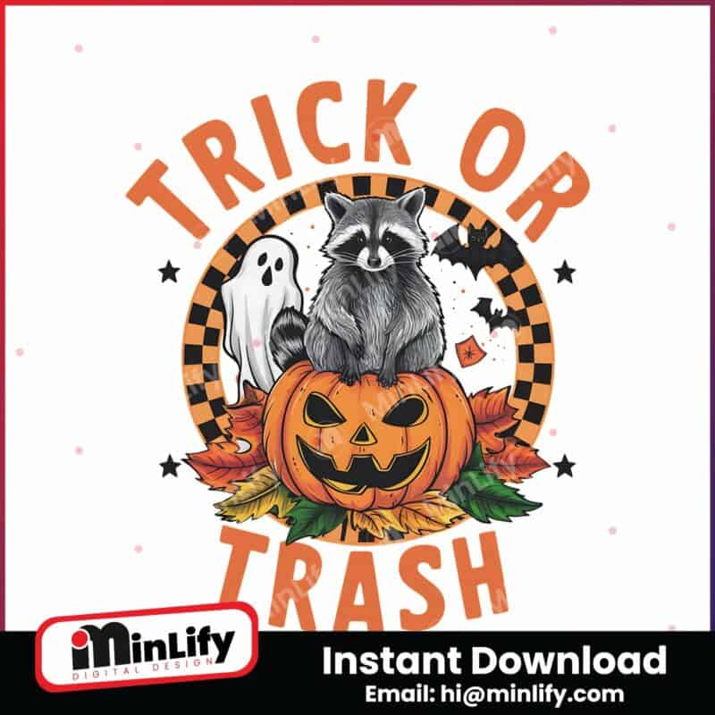 vintage-trick-or-trash-autumn-ghost-raccoon-png