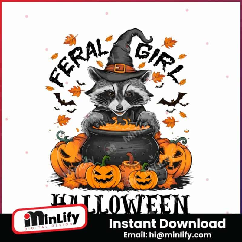 feral-girl-halloween-witchy-raccoon-png