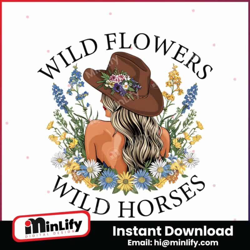 wild-flowers-wild-horses-western-girl-png