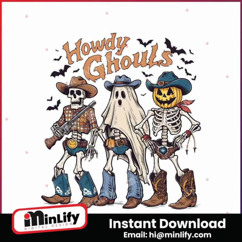 western-halloween-howdy-ghouls-png