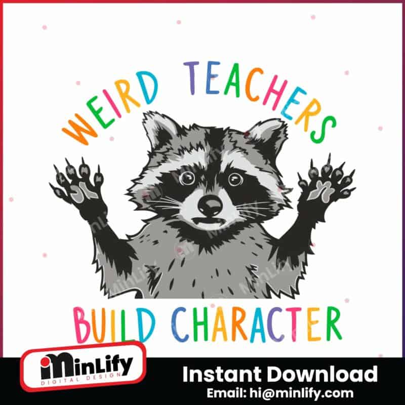 weird-teachers-build-character-raccoon-meme-svg